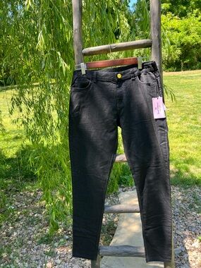 Juicy Couture Black Tie Slim Women’s Jeans with Signature Tag